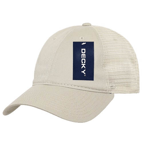 Decky 120 Relaxed Trucker Cap - Stone - HIT a Double
