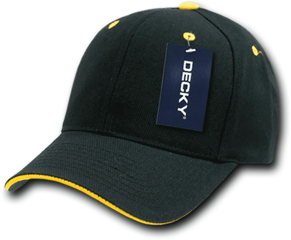 Decky 2003 Sandwich Visor Baseball Cap - Black Gold - HIT a Double