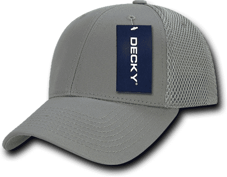 Decky 204 Low Crown Air Mesh Baseball Cap - Gray Gray - HIT a Double
