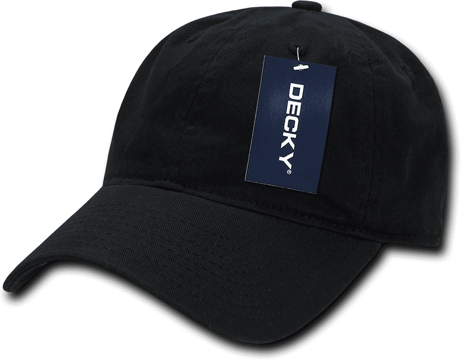 Decky 205 Relaxed Washed Cotton Cap - Black - HIT a Double