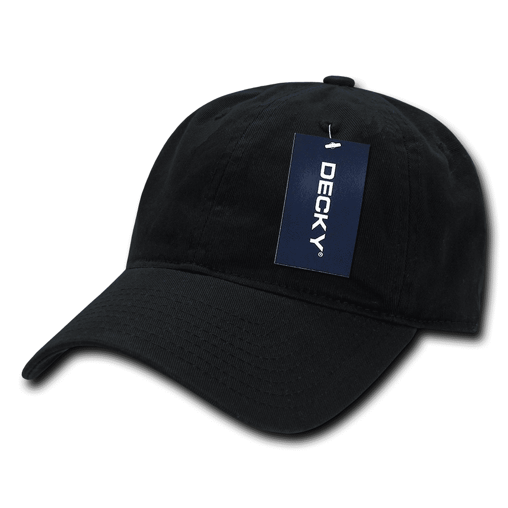 Decky 205 Relaxed Washed Cotton Cap - Black - HIT a Double