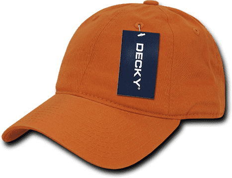 Decky 205 Relaxed Washed Cotton Cap - Burnt Orange - HIT a Double