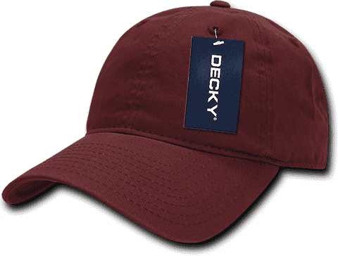 Decky 205 Relaxed Washed Cotton Cap - Cardinal - HIT a Double