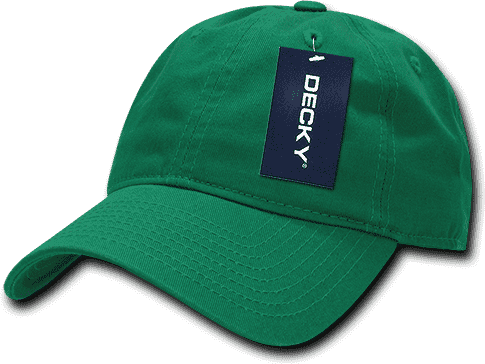 Decky 205 Relaxed Washed Cotton Cap - Kelly - HIT a Double