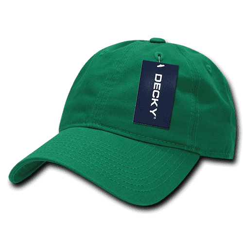 Decky 205 Relaxed Washed Cotton Cap - Kelly - HIT a Double