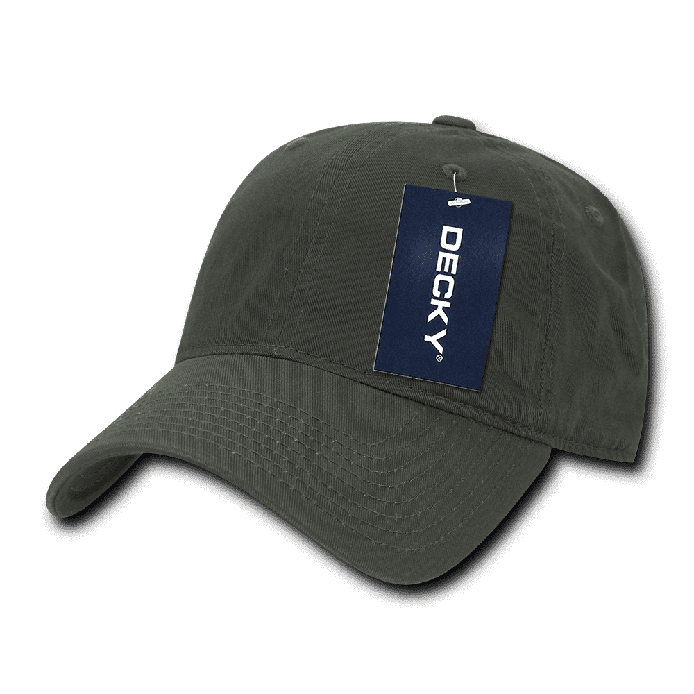 Decky 205 Relaxed Washed Cotton Cap - Olive - HIT A Double