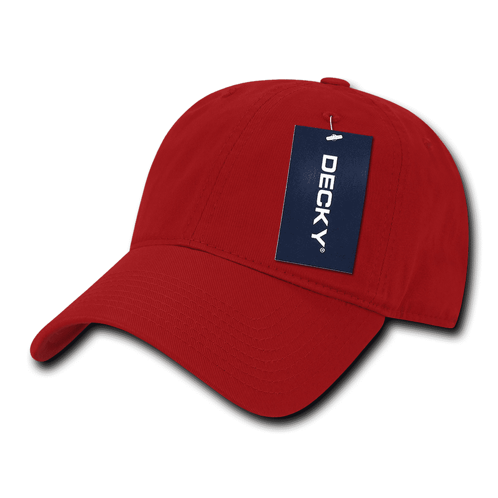 Decky 205 Relaxed Washed Cotton Cap - Red - HIT a Double