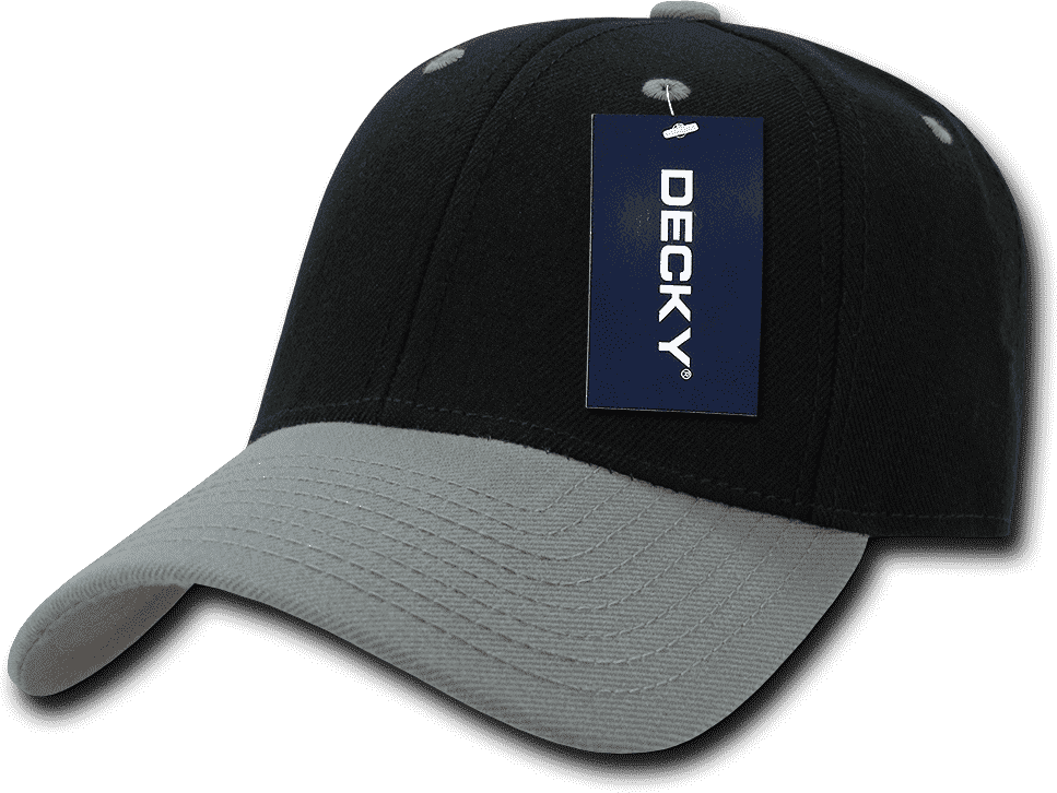 Decky 206 Low Structured Baseball Cap - Black Gray - HIT a Double