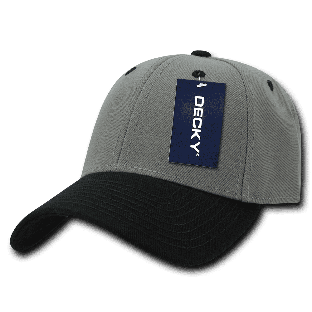 Decky 206 Low Structured Baseball Cap - Gray Black - HIT a Double