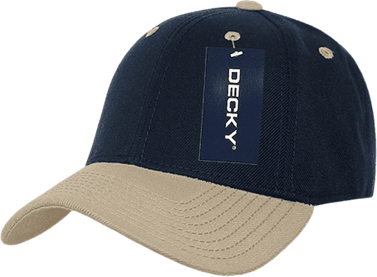 Decky 206 Low Structured Baseball Cap - Navy Vegas Gold - HIT a Double