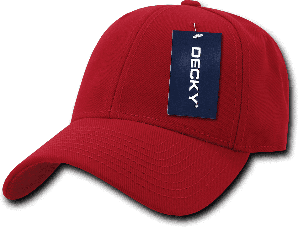 Decky 206 Low Structured Baseball Cap - Red - HIT a Double