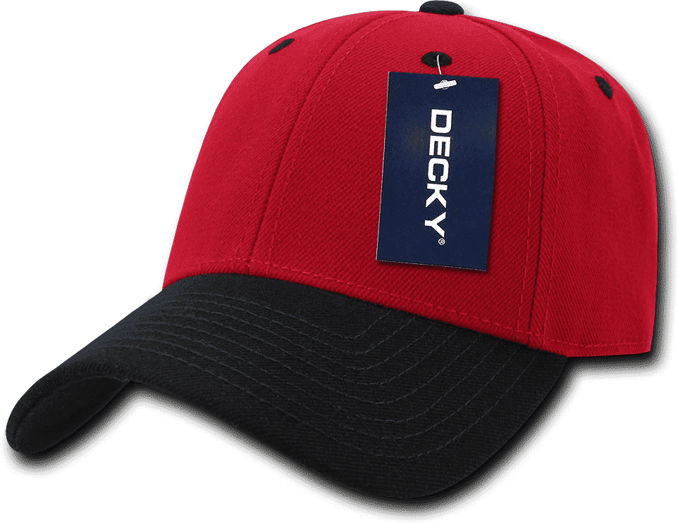 Decky 206 Low Structured Baseball Cap - White Red - HIT a Double