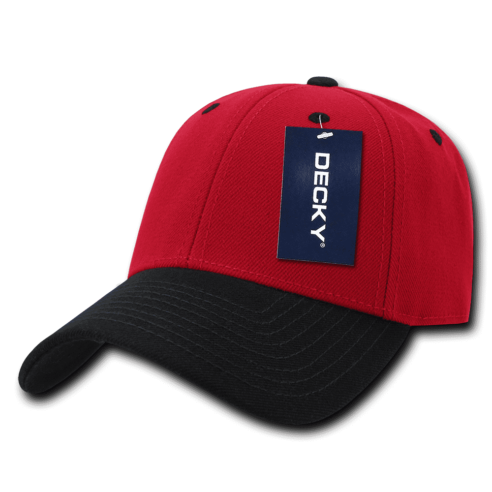 Decky 206 Low Structured Baseball Cap - White Red - HIT a Double