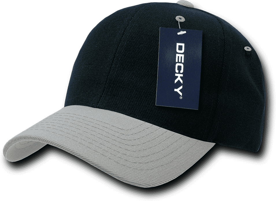 Decky 207 Deluxe Baseball Cap - Black Gray - HIT a Double