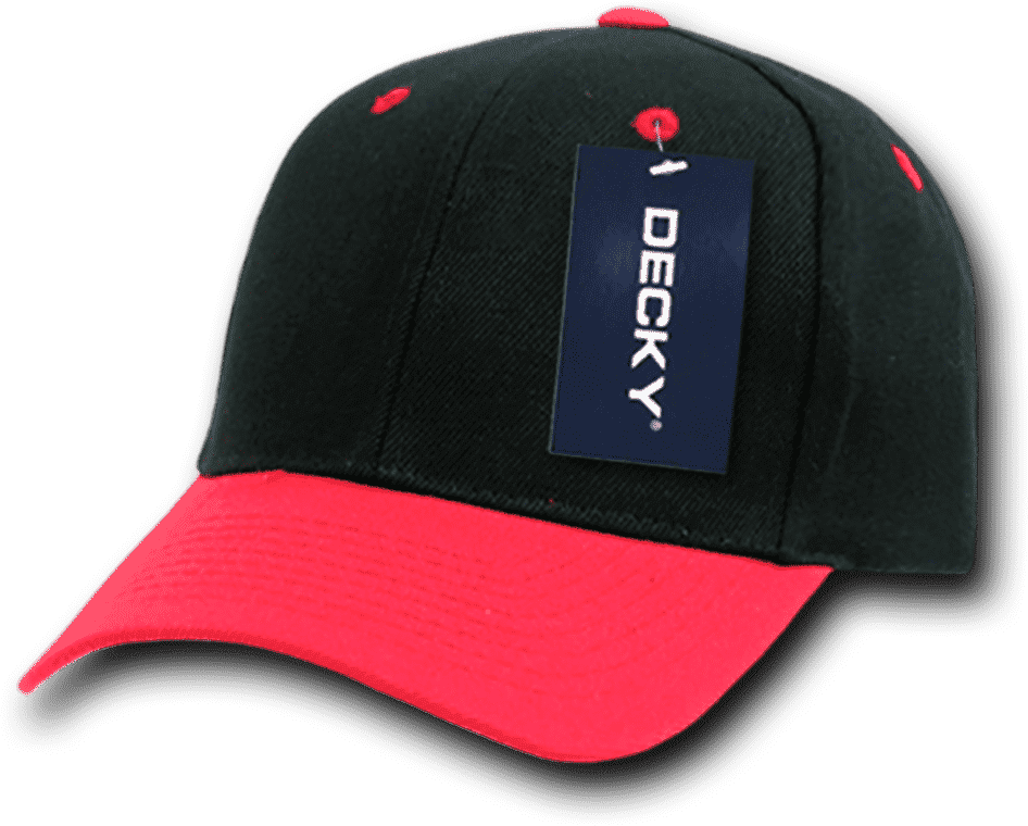 Decky 207 Deluxe Baseball Cap - Black Red - HIT a Double