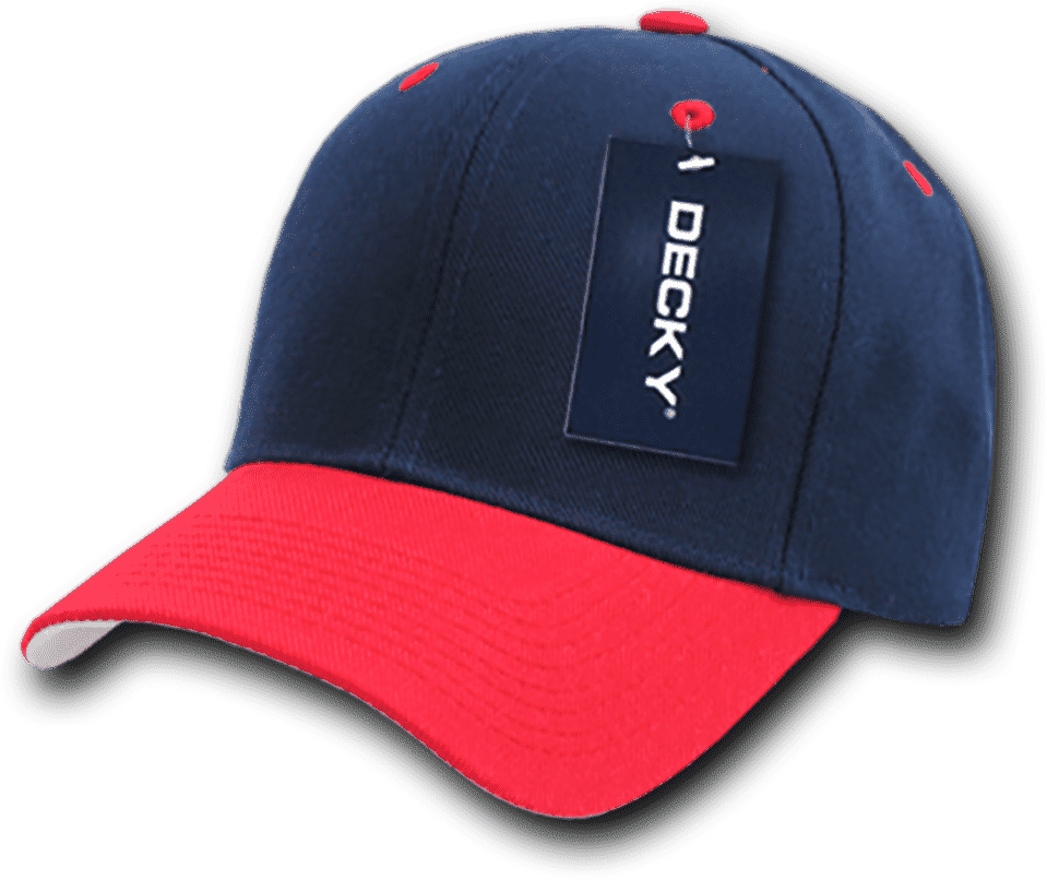 Decky 207 Deluxe Baseball Cap - Navy Red - HIT a Double