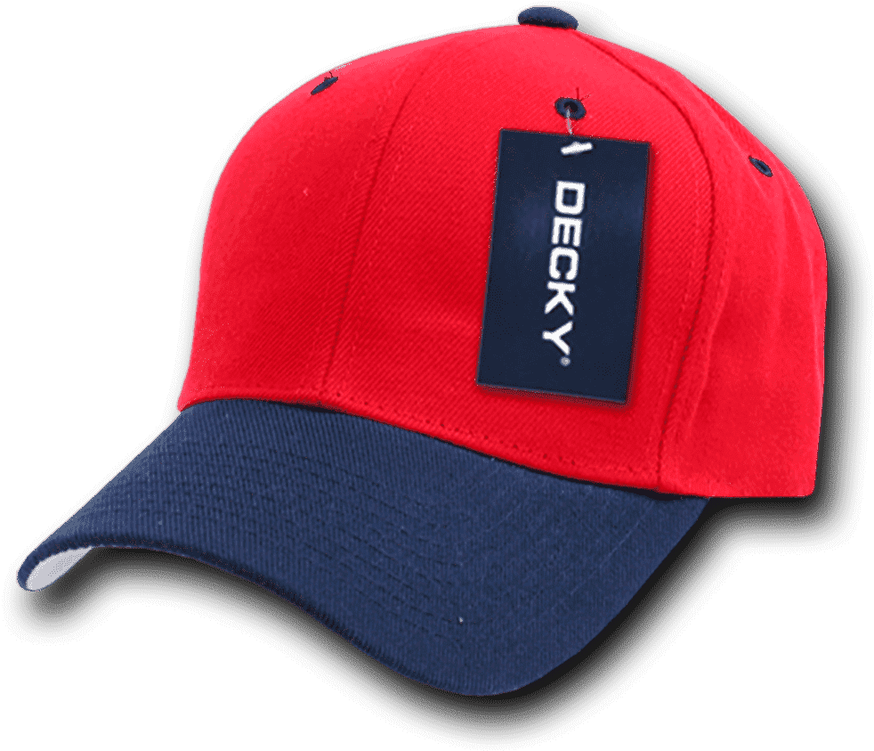 Decky 207 Deluxe Baseball Cap - Red Navy - HIT a Double