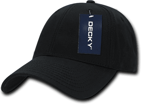 Decky 209 Structured Cotton Baseball Cap - Black - HIT A Double