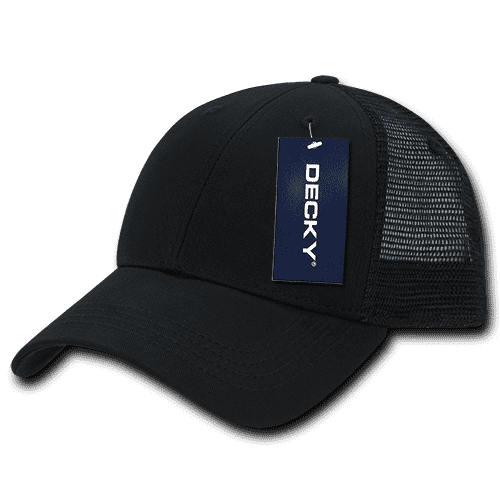 Decky 214 Low Crown Mesh Golf Cap - Black - HIT A Double