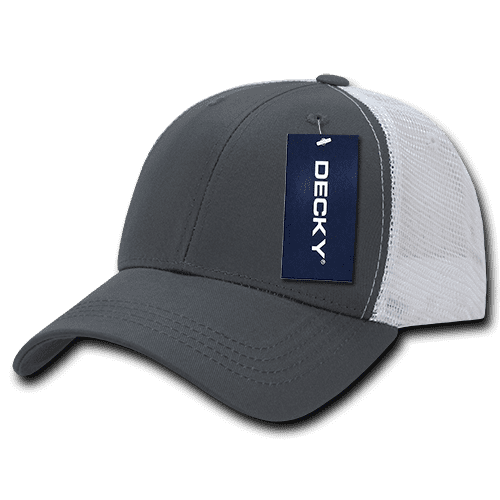 Decky 214 Low Crown Mesh Golf Cap - Charcoal White - HIT A Double
