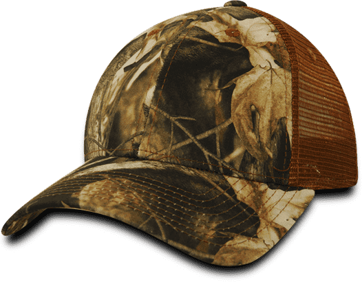 Decky 218 Structured Camo Trucker Cap - GBR Camo Coyote - HIT a Double