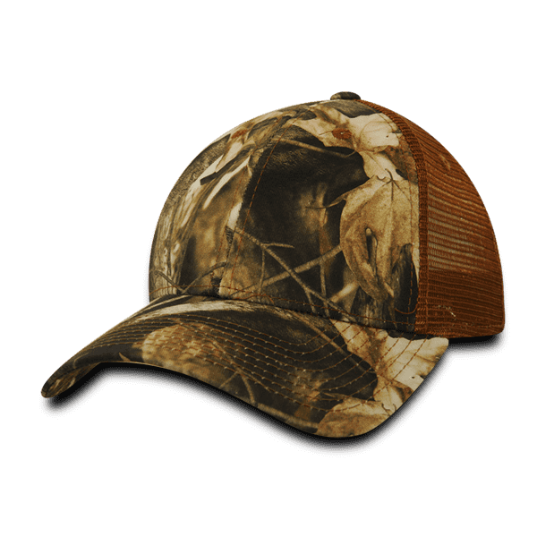 Decky 218 Structured Camo Trucker Cap - GBR Camo Coyote - HIT a Double