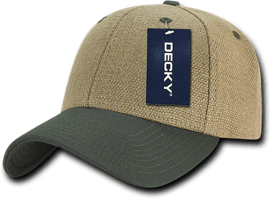 Decky 230 Low Crown Structured Jute Hat - Olive - HIT a Double