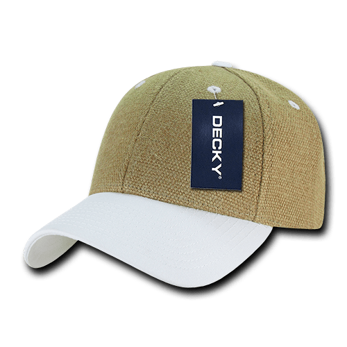 Decky 230 Low Crown Structured Jute Hat - White - HIT a Double