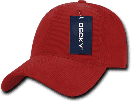 Decky 231 Low Structured Corduroy Cap - Red - HIT a Double