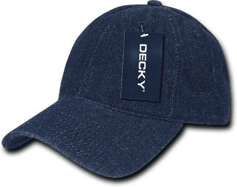 Decky 235 Relaxed Heavy Duty Denim Cap - Dark Blue - HIT a Double