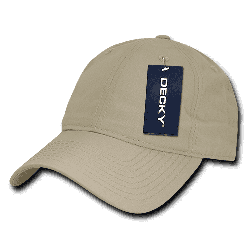Decky 239 Low Crown Relaxed Ripstop Cap - Khaki - HIT a Double