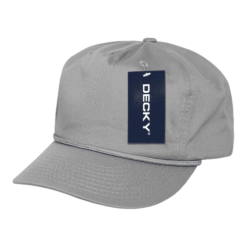 Decky 252 Classic 5 Panel with Rope - Gray - HIT a Double