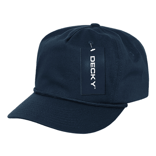 Decky 252 Classic 5 Panel with Rope - Navy - HIT A Double