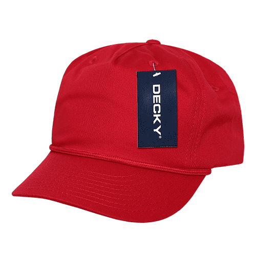 Decky 252 Classic 5 Panel with Rope - Red - HIT a Double