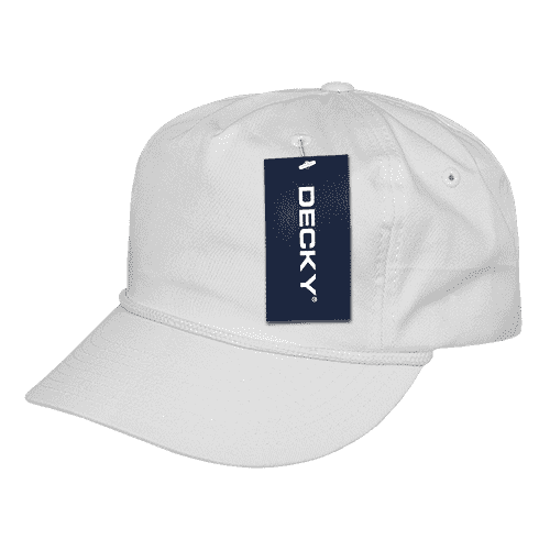 Decky 252 Classic 5 Panel with Rope - White - HIT a Double