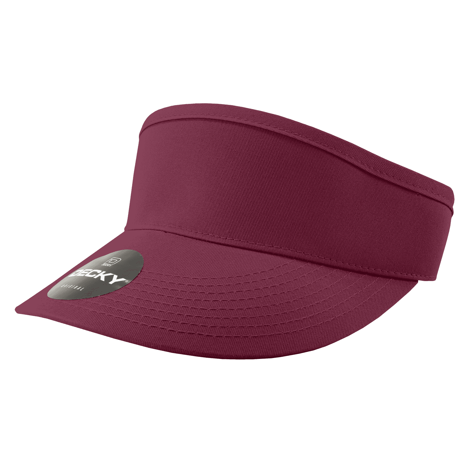 Decky 3015 High Profile Cotton Visors - Maroon - HIT a Double