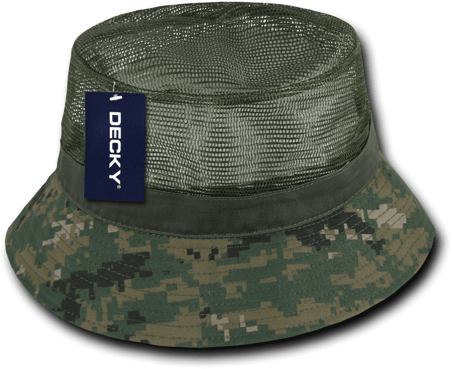 Decky 458 Mesh Bucket Hat - MCU Camo - HIT a Double