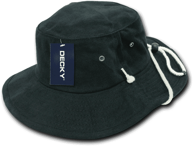 Decky 510 Aussie Hat Plain - Black - HIT A Double