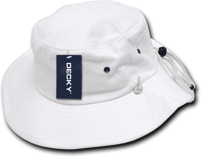 Decky 510 Aussie Hat Plain - White - HIT a Double