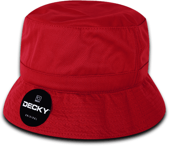 Decky 5110 Mesh Bucket Hat - Red - HIT a Double