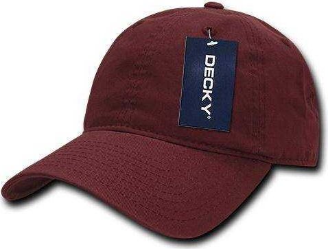 Decky 5120 Women&#39;s Relaxed Washed Cotton Cap - Cardinal - HIT a Double