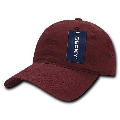 Decky 5120 Women's Relaxed Washed Cotton Cap - Cardinal - HIT a Double