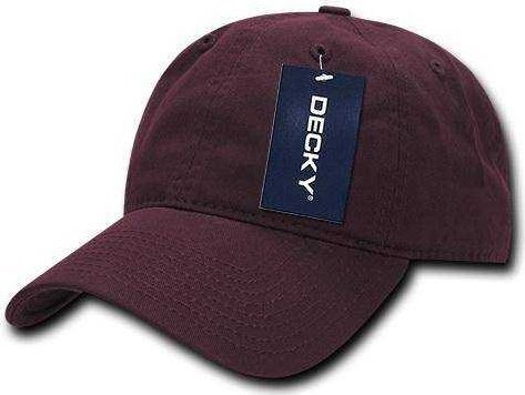 Decky 5120 Women&#39;s Relaxed Washed Cotton Cap - Maroon - HIT a Double