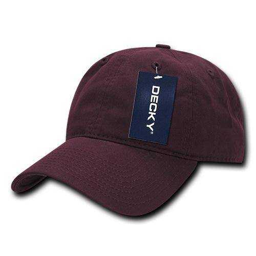 Decky 5120 Women's Relaxed Washed Cotton Cap - Maroon - HIT a Double
