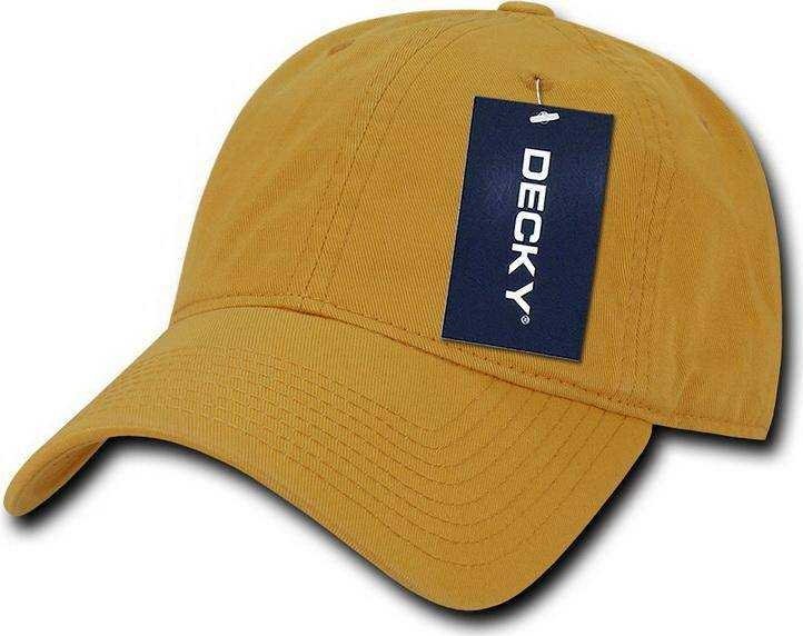Decky 5120 Women&#39;s Relaxed Washed Cotton Cap - Mustard - HIT a Double