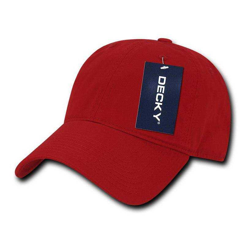 Decky 5120 Women's Relaxed Washed Cotton Cap - Red - HIT a Double