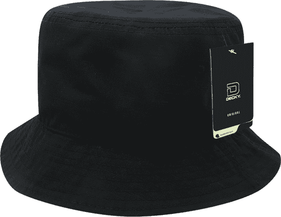 Decky 5301 Ripstop Rain or Shine Hat - Black - HIT a Double