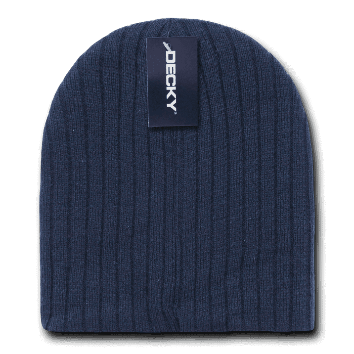 Decky 601 Cable Beanie - Navy - HIT a Double