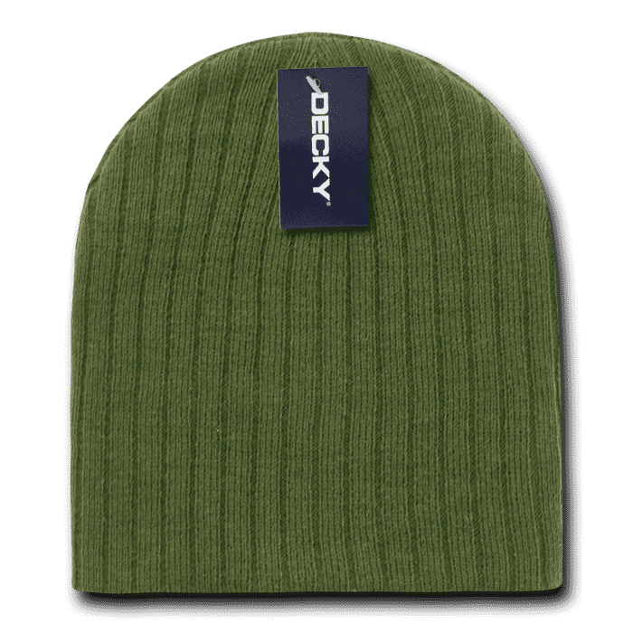 Decky 601 Cable Beanie - Olive - HIT a Double