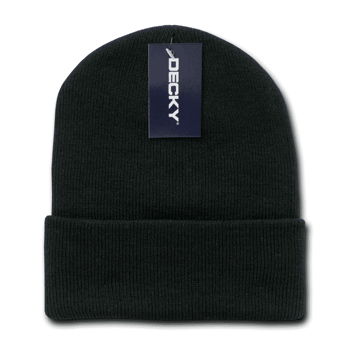 Decky 613 Acrylic Knit Cap - Black - HIT a Double